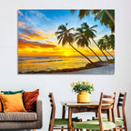 Palm Island Sunset Wall Art