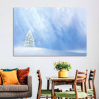 Two Snowy Evergreens Wall Art