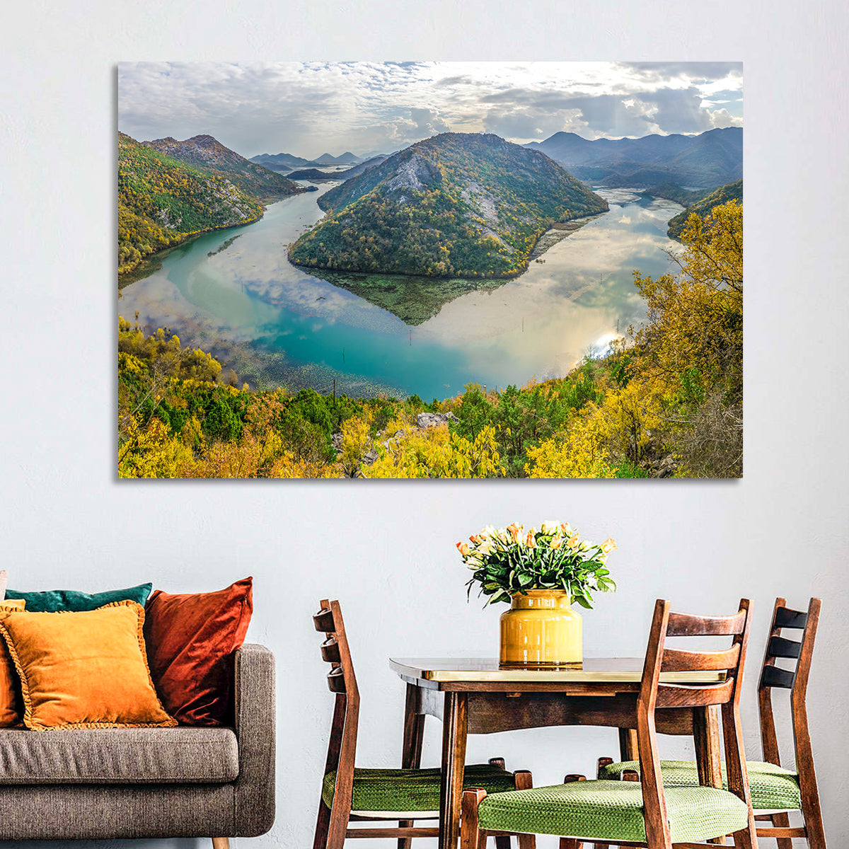 Rijeka Crnojevića Bend, Lake Skadar Wall Art