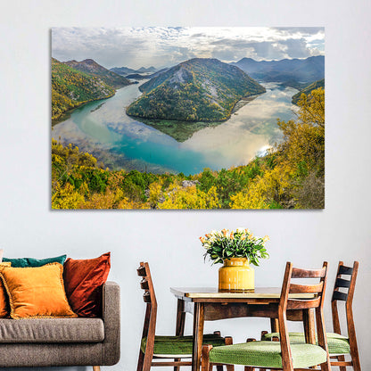 Rijeka Crnojevića Bend, Lake Skadar Wall Art