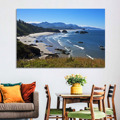 Cannon Beach Morning Shoreline Wall Art