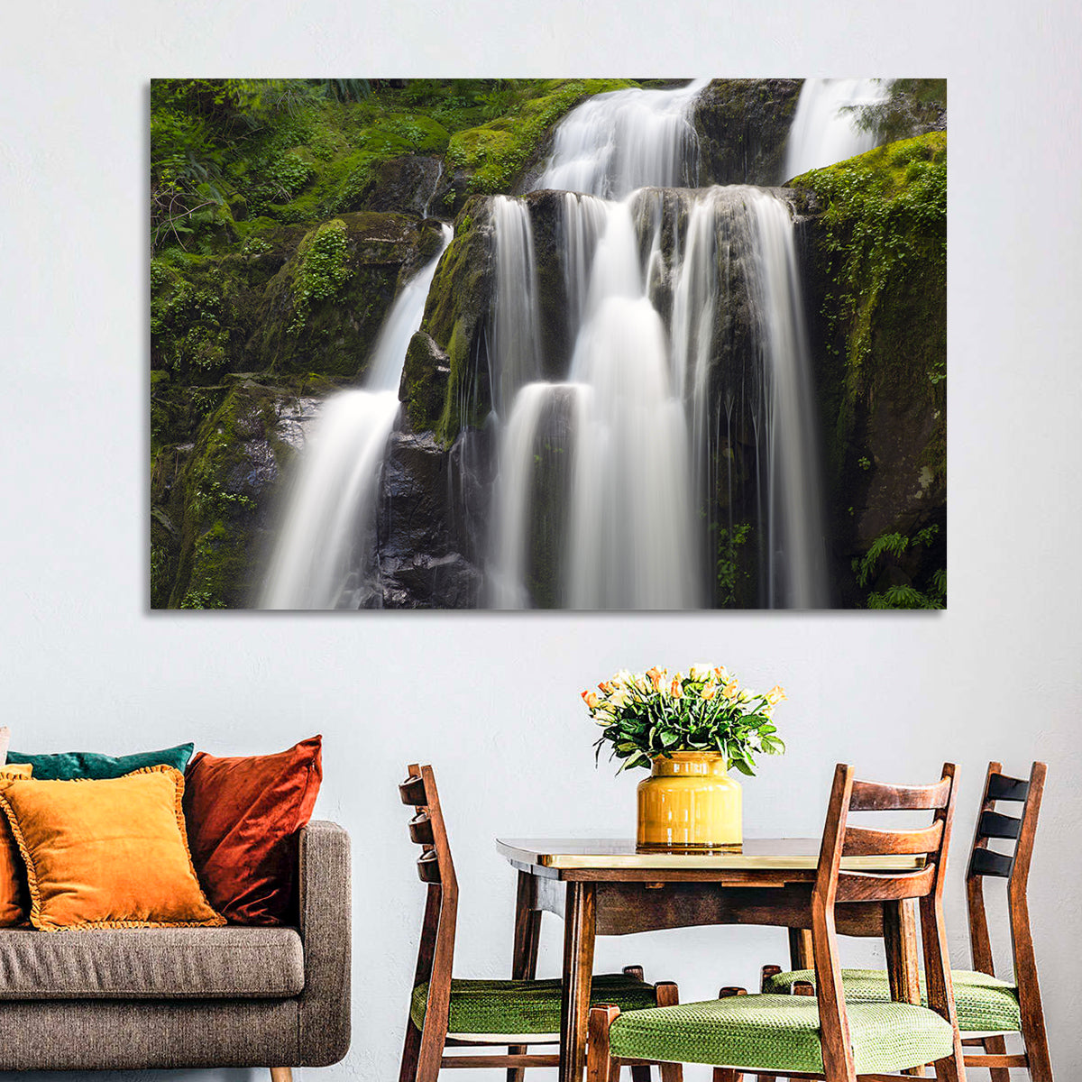 Mossy Kentucky Waterfall Wall Art