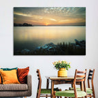Lake Conroe Sunset Reflection Wall Art