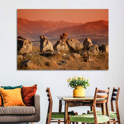 Karahunj Rocky Ridge at Sunset Wall Art