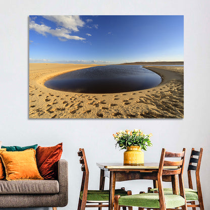 Fayoum Lake Footprints Wall Art