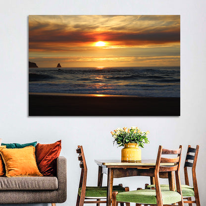 Oregon Coastal Sunset Wall Art