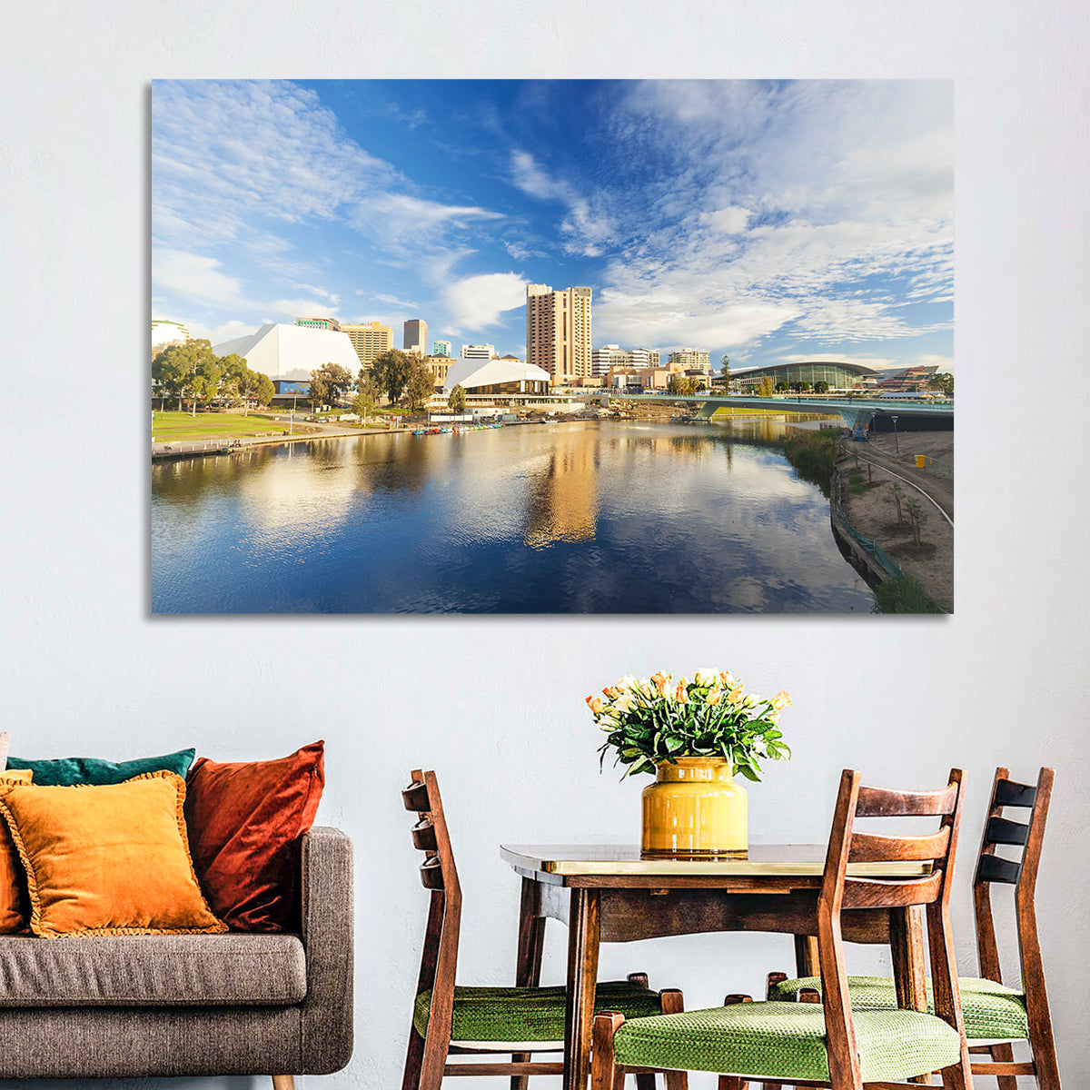 Adelaide River Torrens Skyline Wall Art