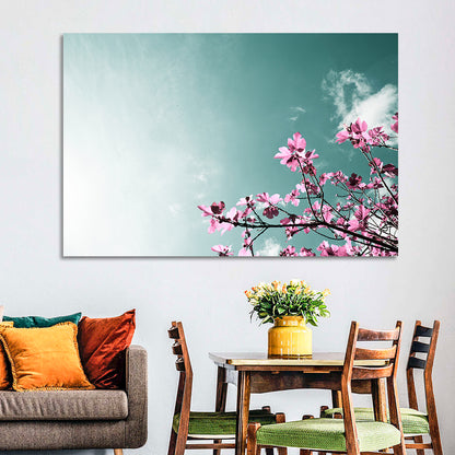 Pink Fig Tree Branches Wall Art