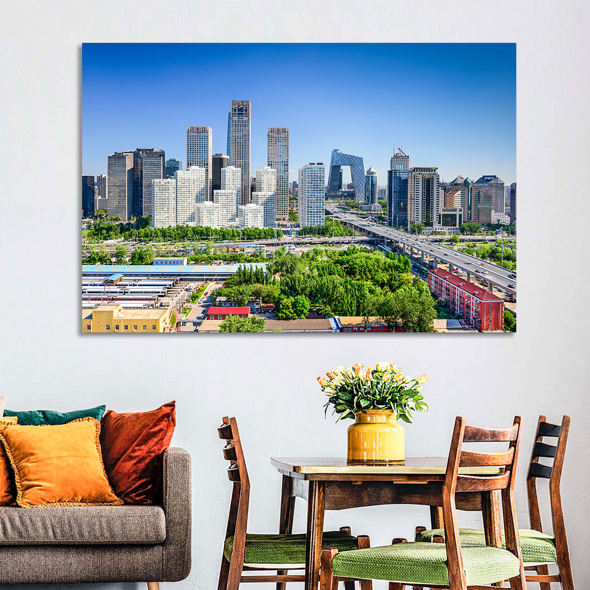 Beijing Cctv Headquarters Skyline Wall Art