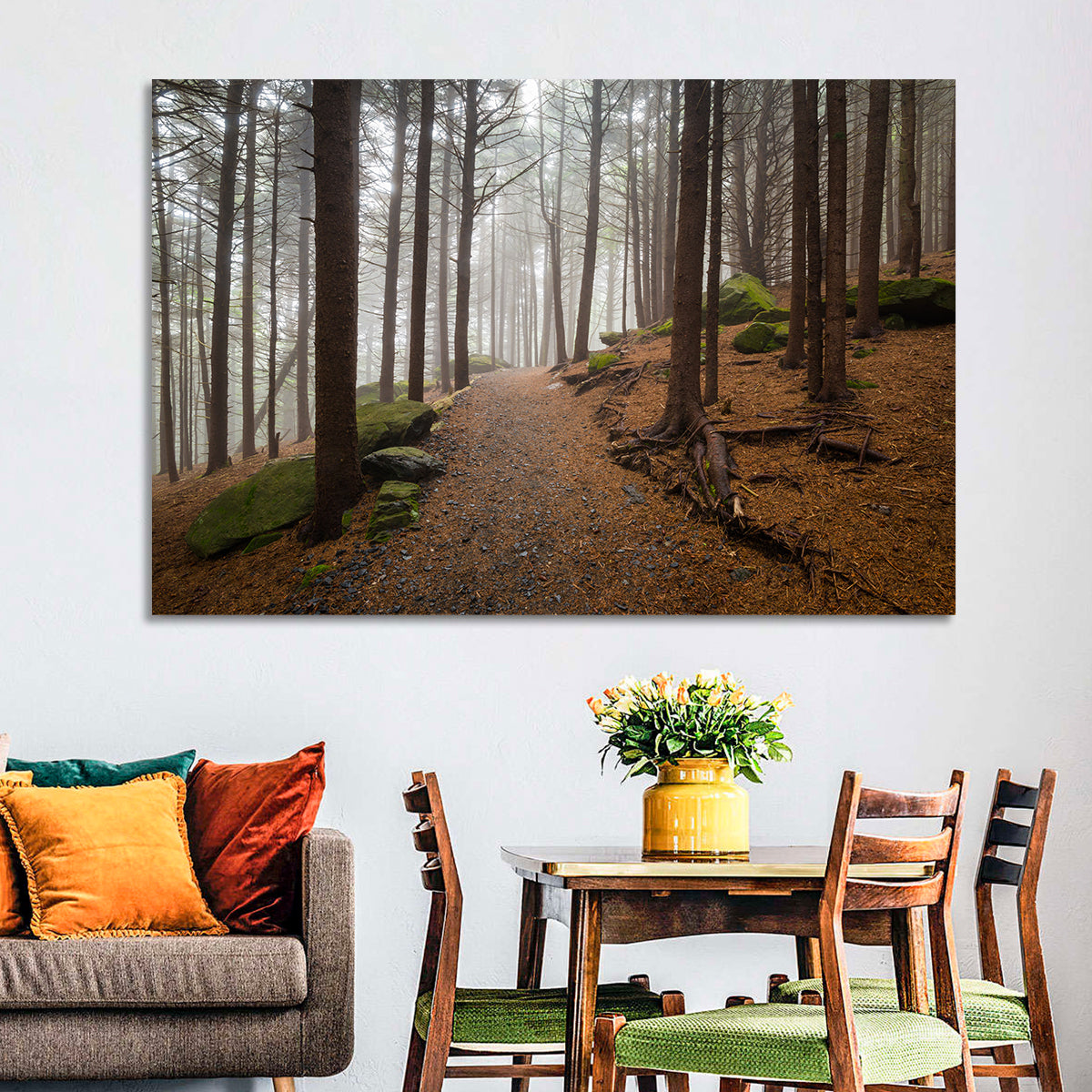 Misty Appalachian Trail Path Wall Art