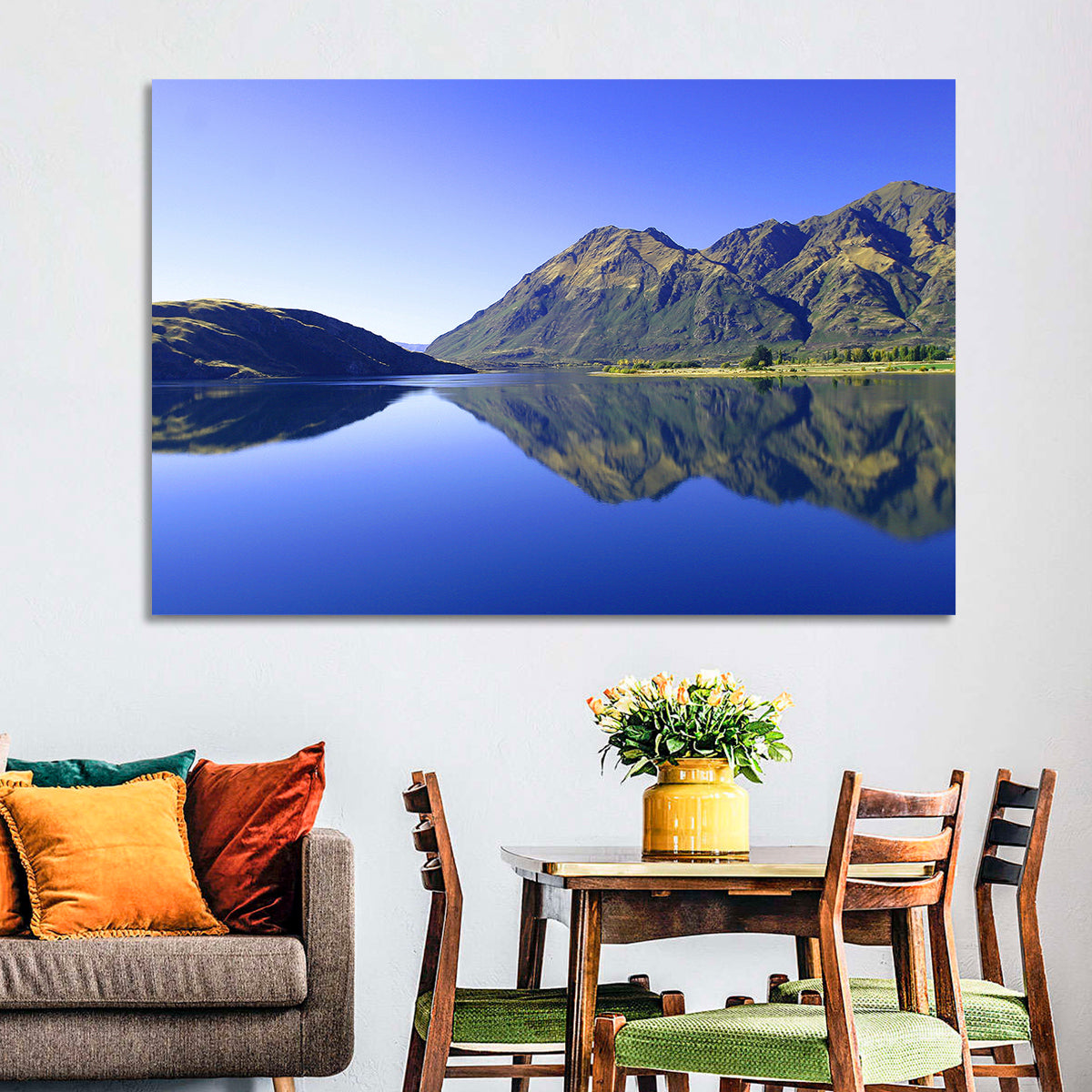 Lake Hawea Mirror Reflection Wall Art