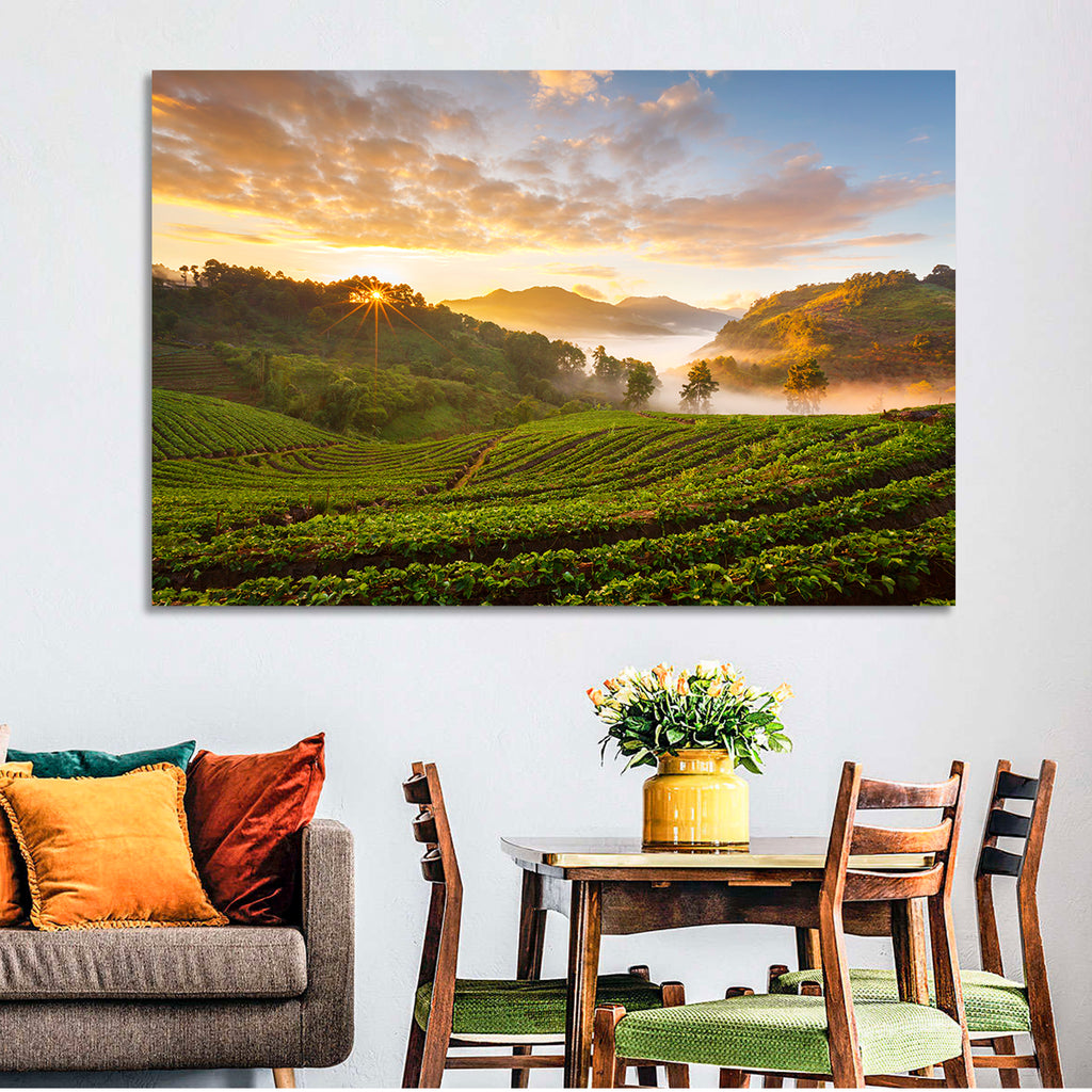Strawberry Fields Sunrise Wall Art