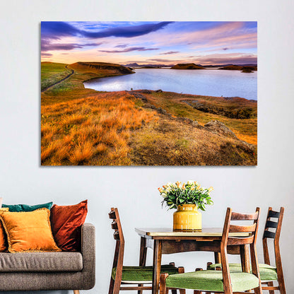 Lake Myvatn Sunset Wall Art