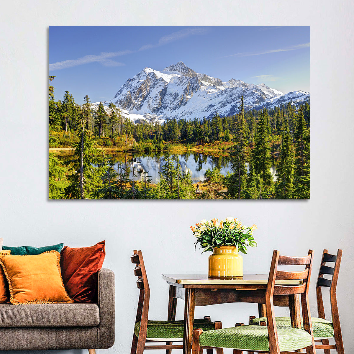 Mount Shuksan Lake Reflection Wall Art