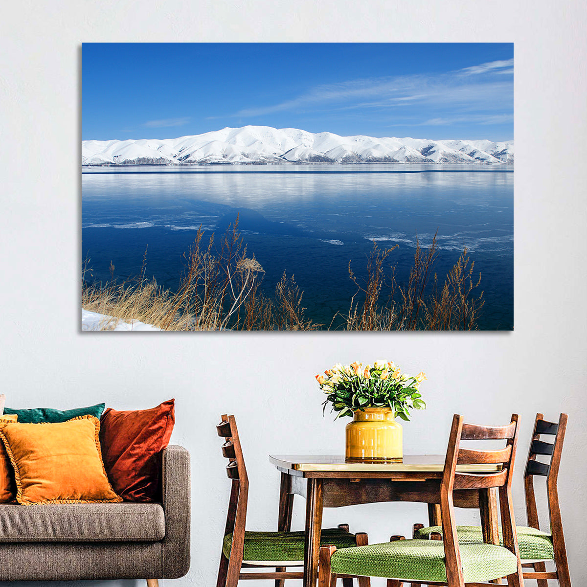 Winter at Lake Sevan Wall Art