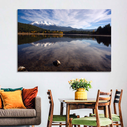 Mount Shasta Reflection at Lake Siskiyou Wall Art
