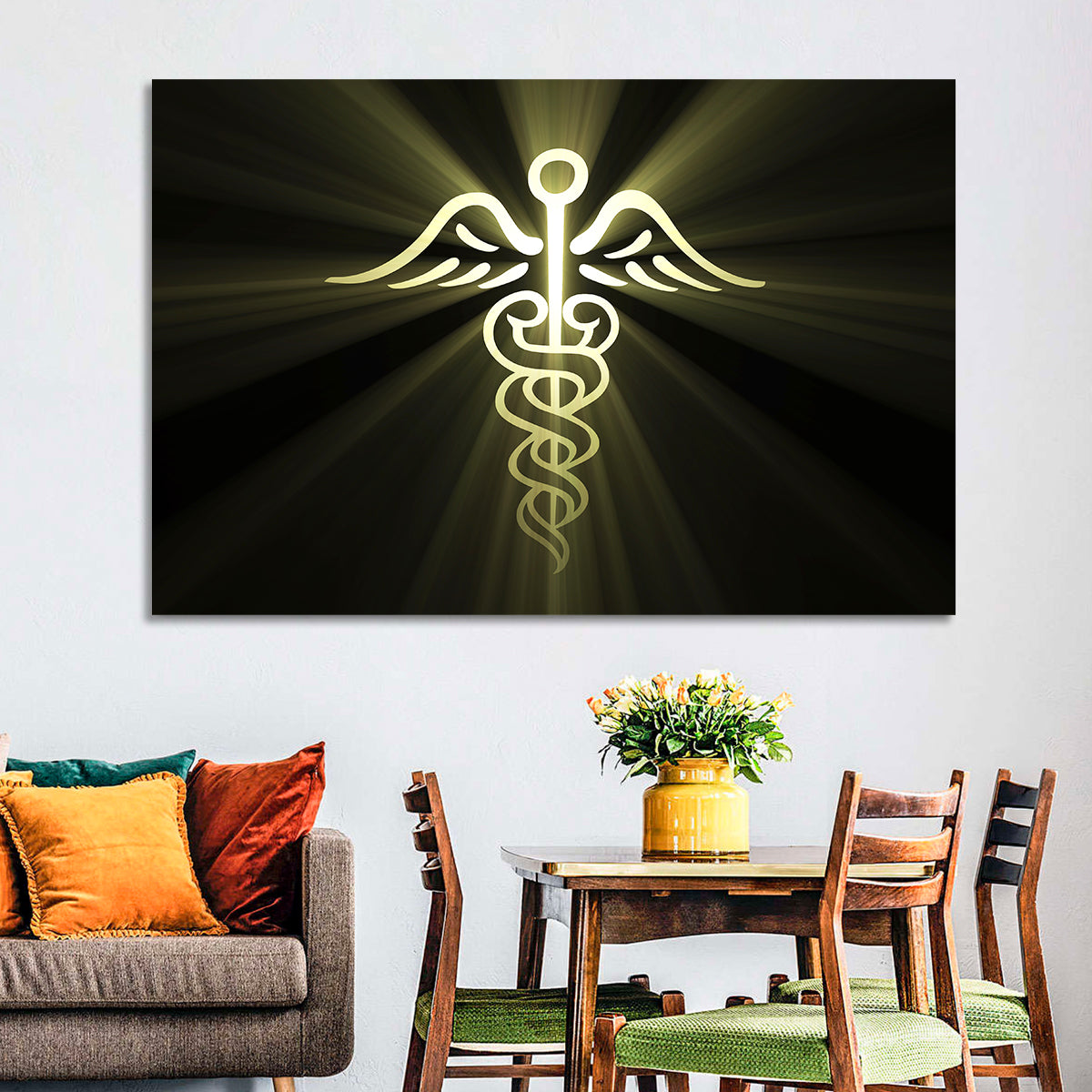 Medical Corps Caduceus Emblem Wall Art