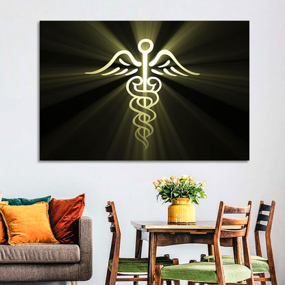 Medical Corps Caduceus Emblem Wall Art