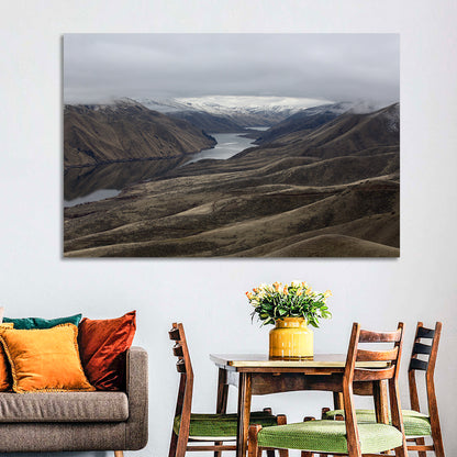 Snow-dusted Snake River Canyon Wall Art