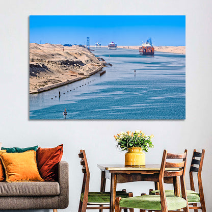 Suez Canal Container Ships Wall Art