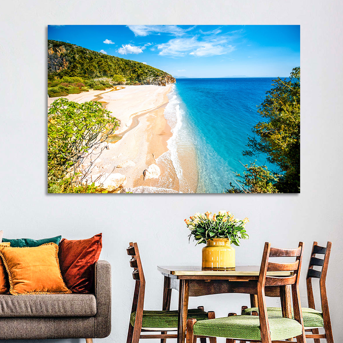 Mylopotamos Turquoise Beach Wall Art