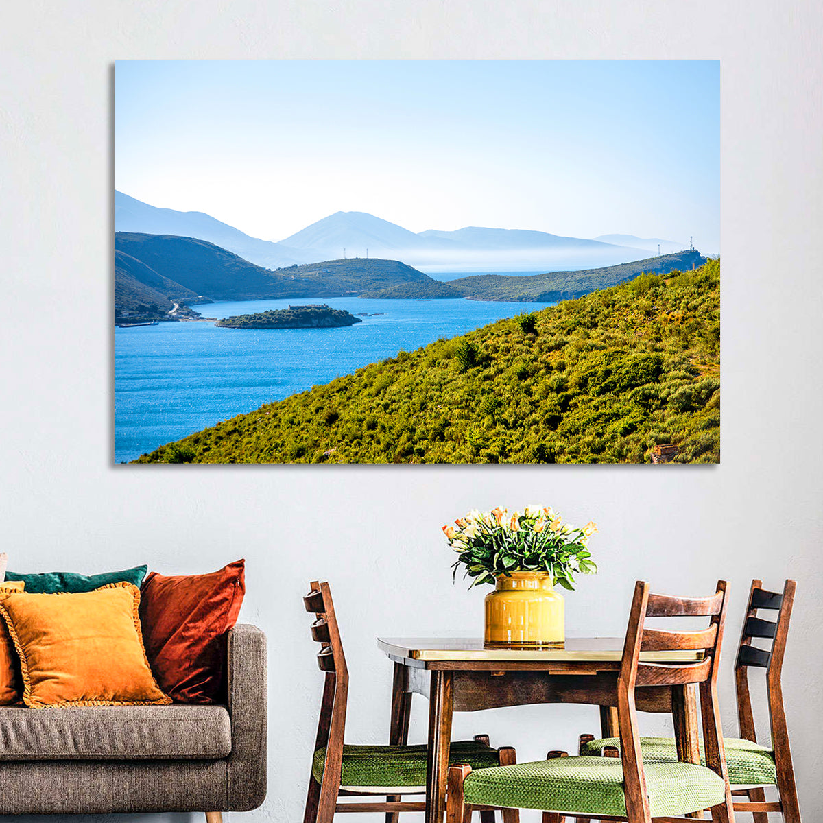 Porto Palermo Bay with Ali Pasha Castle Wall Art
