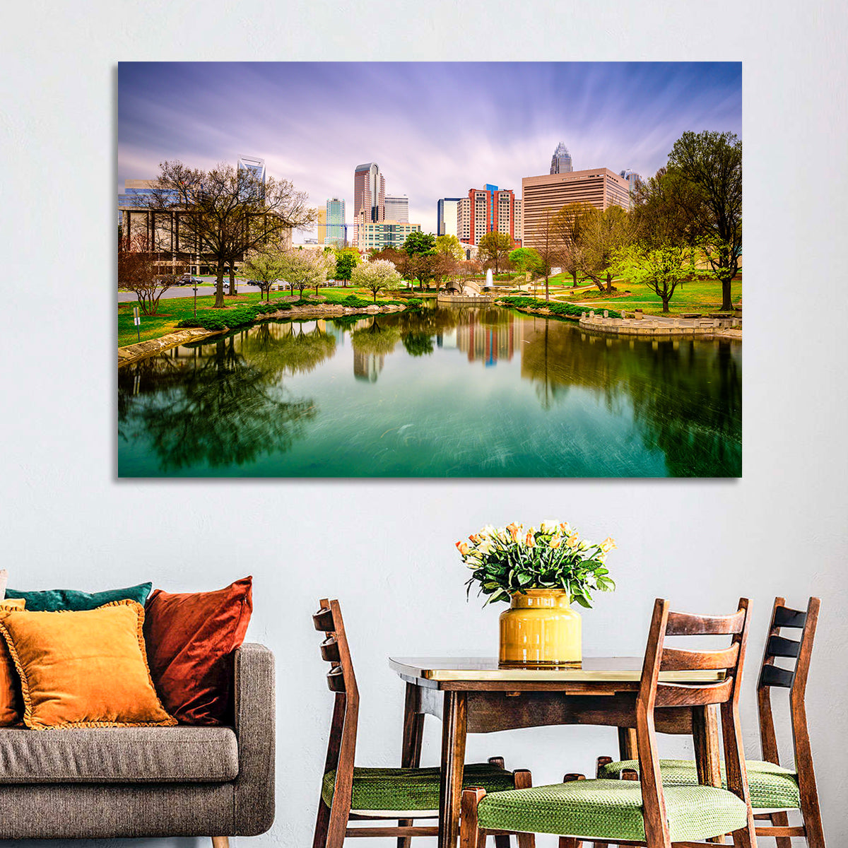 Charlotte Skyline at Marshall Park Wall Art