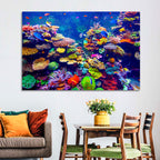 Tropical Coral Reef Aquarium Wall Art