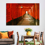 Fushimi Inari Torii Tunnel Wall Art
