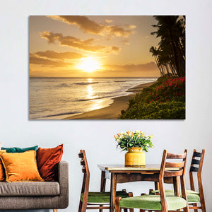 Kaanapali Beach Sunset Wall Art