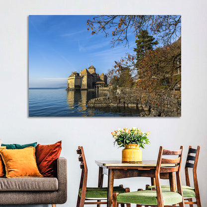 Chillon Castle on Lake Geneva Wall Art