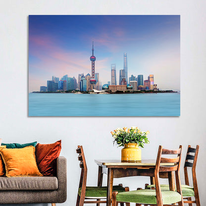 Shanghai Lujiazui Skyline Wall Art