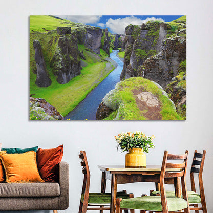 Neverland Cliffs, Fjaðrárgljúfur Canyon Wall Art