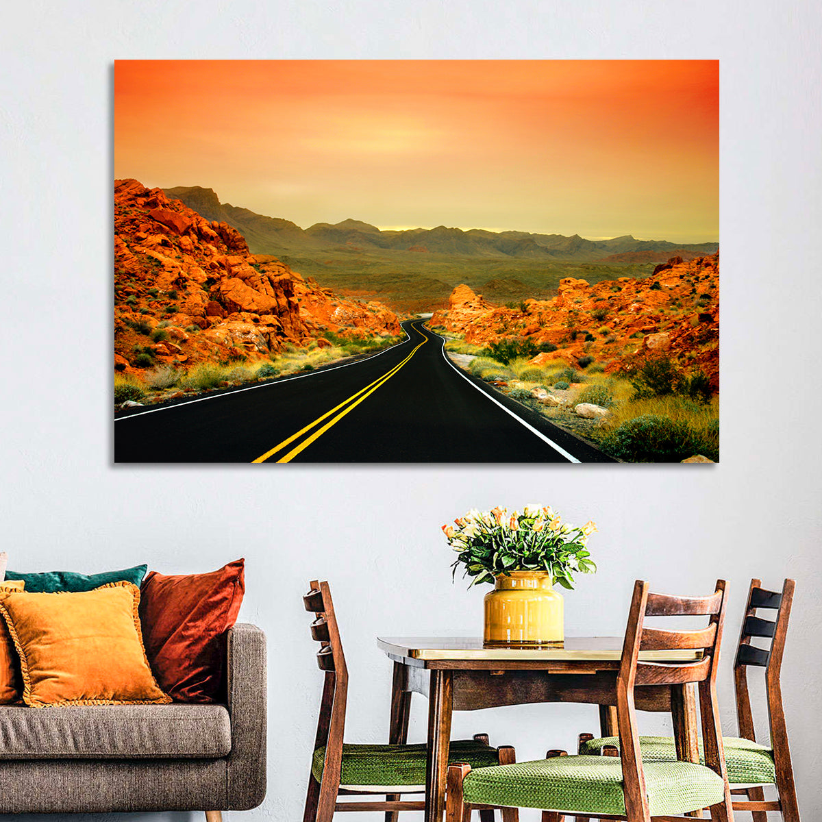 Valley of Fire Ii Road at Sunset Wall Art