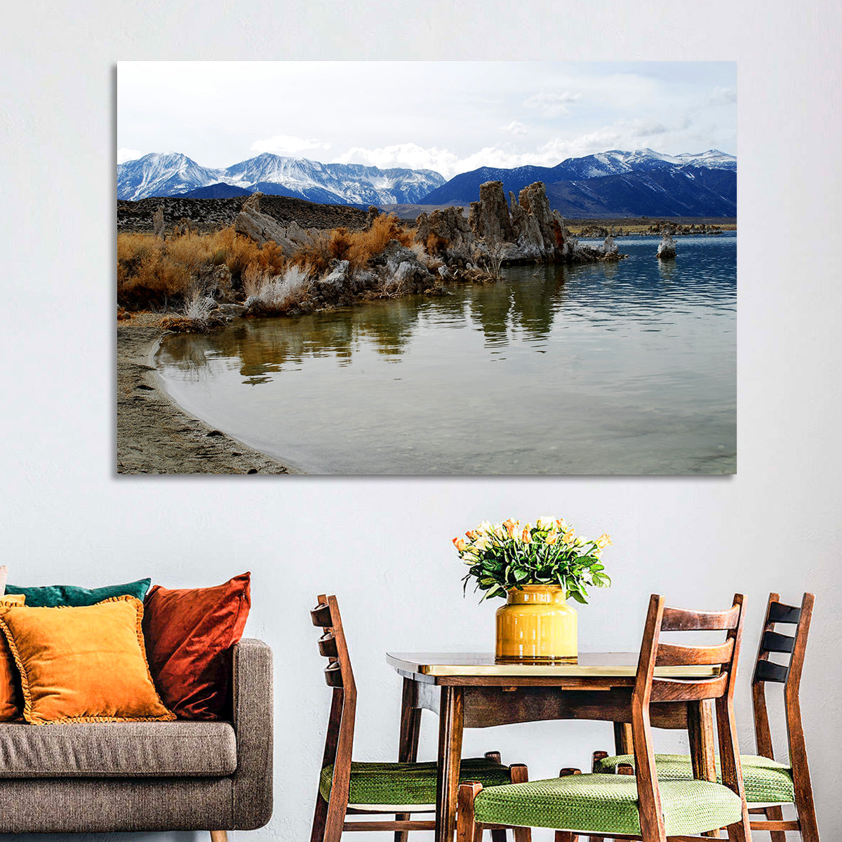 Mono Lake Tufa Towers with Mount Whitney Wall Art