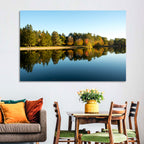 Lake Shaftsbury Autumn Reflection Wall Art