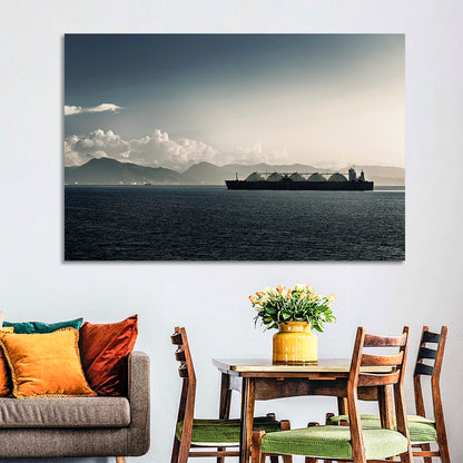 Lng Tanker at Sea Wall Art