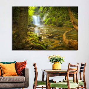 Deep Forest Waterfall Wall Art