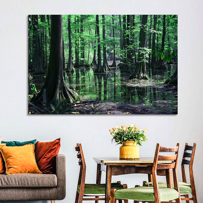 Congaree Swamp Reflection Wall Art
