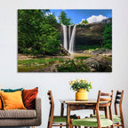 Noccalula Falls Waterfall in Daylight Wall Art