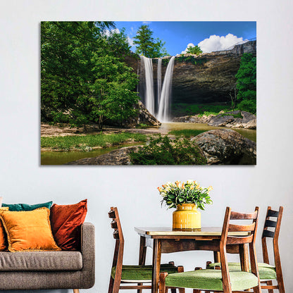 Noccalula Falls Waterfall in Daylight Wall Art