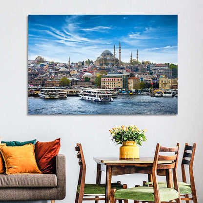 Süleymaniye Mosque Over Golden Horn Wall Art
