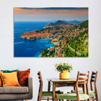 Dubrovnik Old Town Sunset Wall Art