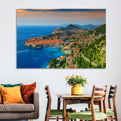 Dubrovnik Old Town Sunset Wall Art