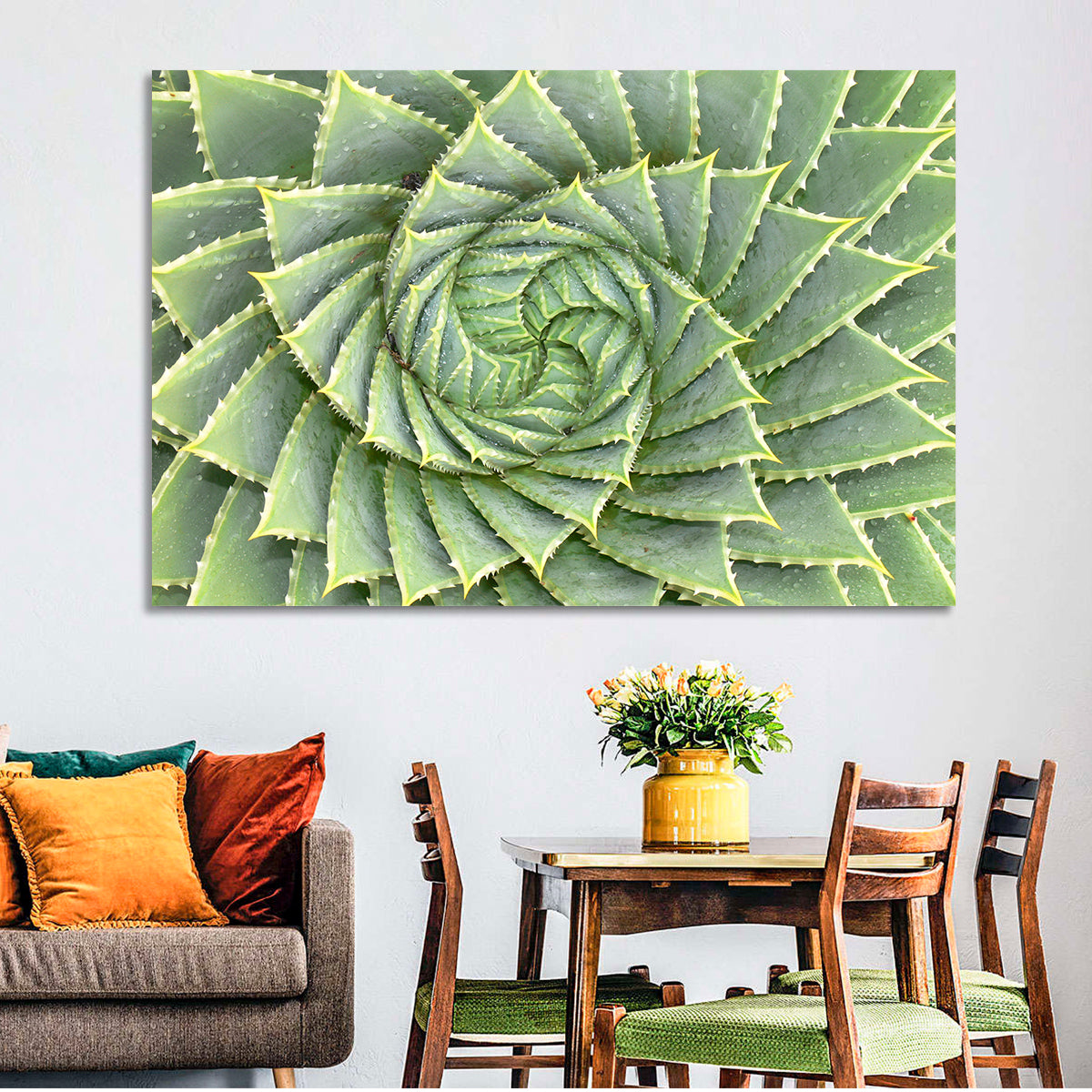 Spiral Aloe Close-up Wall Art