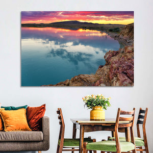 Lake Balkhash Sunset Wall Art