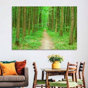 Green Forest Pathway Wall Art