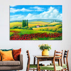 Tuscan Poppy Field Wall Art