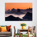 Sugarloaf and Corcovado at Sunset Wall Art