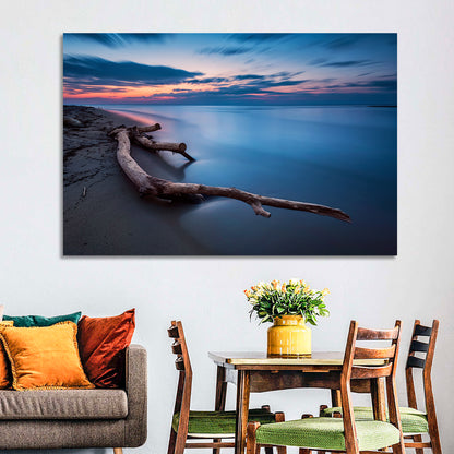 Calm Seascape at Dusk Wall Art
